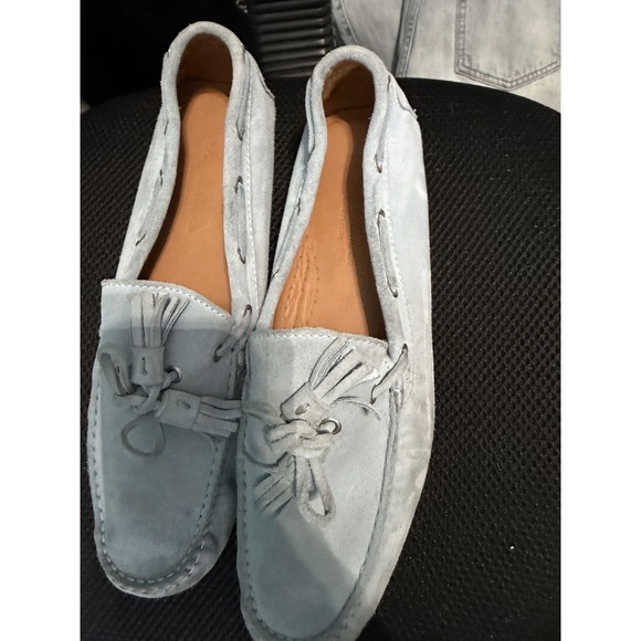 RALPH‎ LAUREN PURPLE LABEL HAROLD BLUE SUEDE LOAFER MENS 9D main image 8